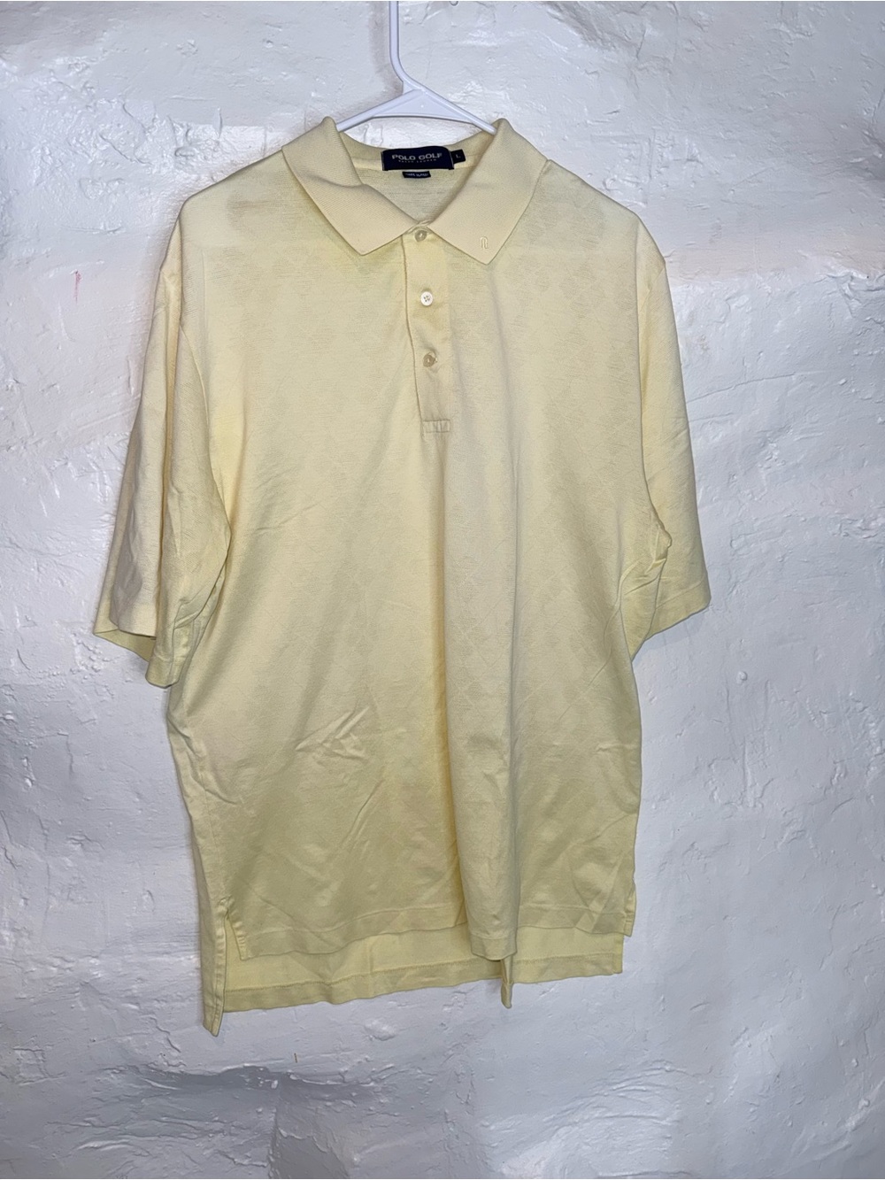 Polo by Ralph Lauren Pale Yellow Men's Short Sleeve Polo
